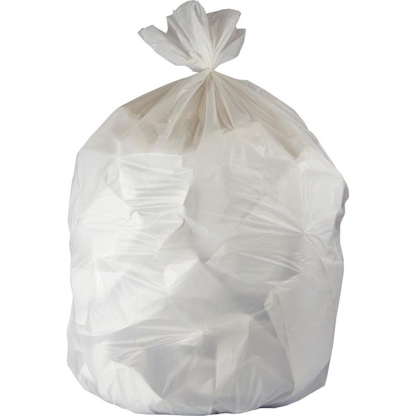 Genuine Joe 24 x 32 in. 16 gal 4 mil Linear Low-Density Bags; White - Case of 500 GJO02865